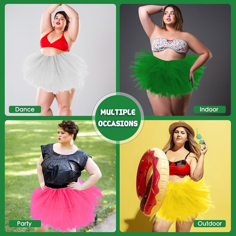 Fynnsure 5 Layers Plus Size Tutu Skirts for Women Extra Large Tulle Skirt 80s Adult Tutu Skirts Tutus Halloween Costumes - Image 2
